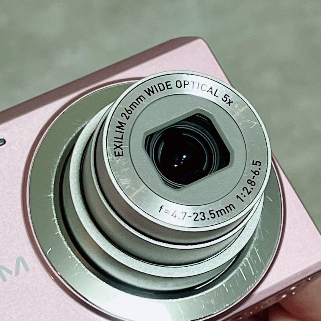美品　CASIO EXILIM EX-ZS5 ピンク コンパクトデジタルカメラ