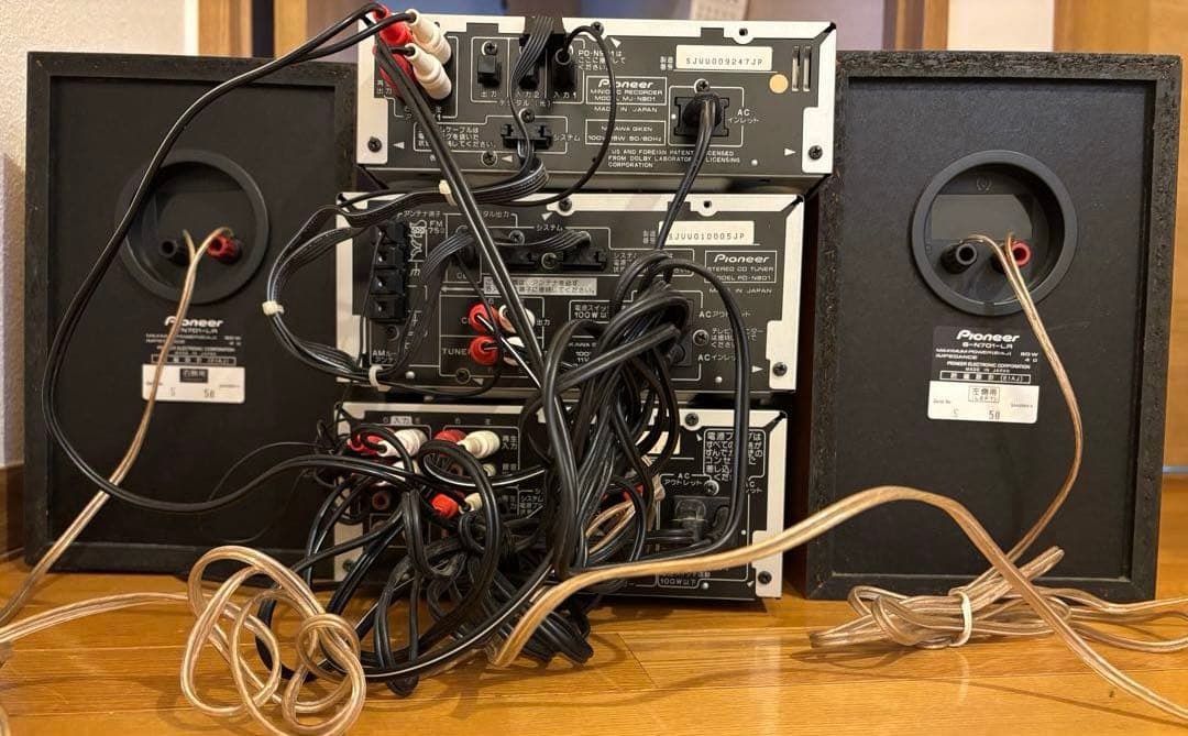 Pioneer ミニコンポ ウッドスピーカー付き