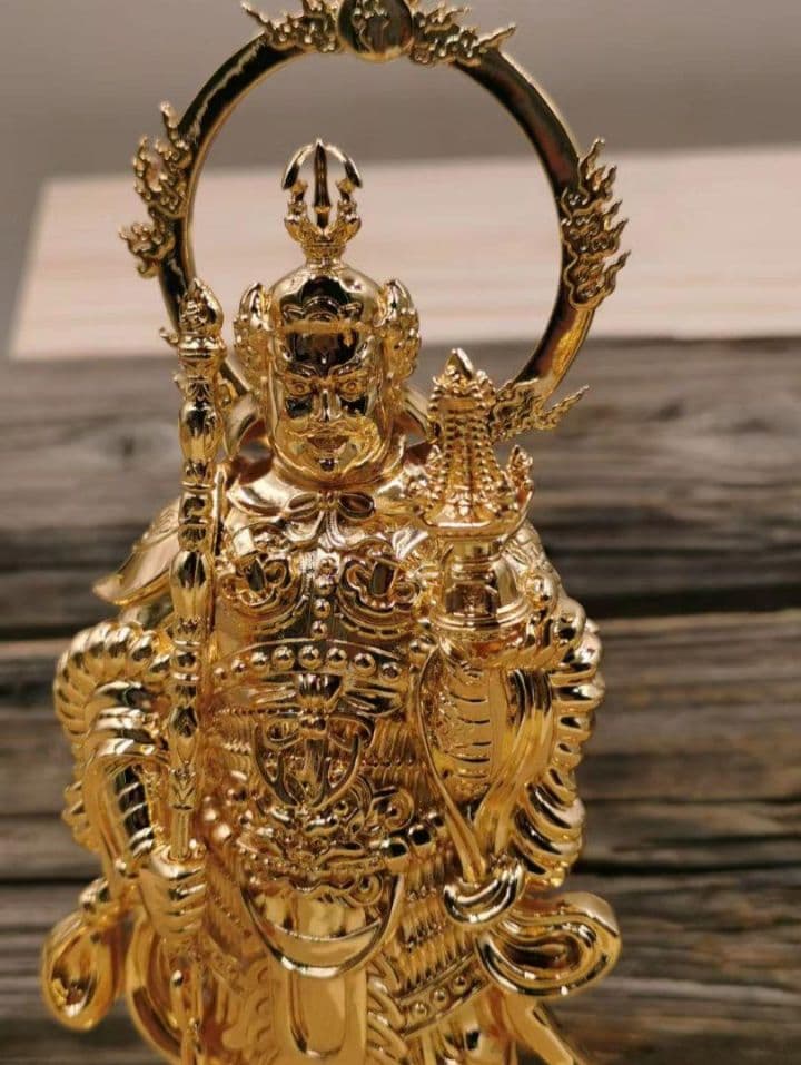 【修縁堂】美術工芸品 毘沙門天 装蔵版 密教法具