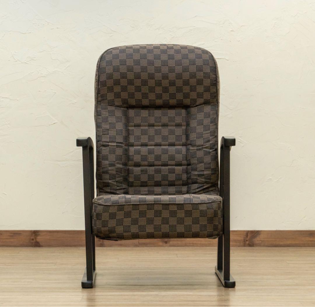 【新品 送料無料】  高座椅子　低反発入り　全2色　リクライニングチェア　花柄