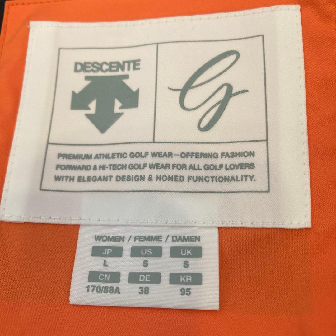 DESCENTE オレンジ 電熱中綿ジャケット レディース　Lサイズ　美品