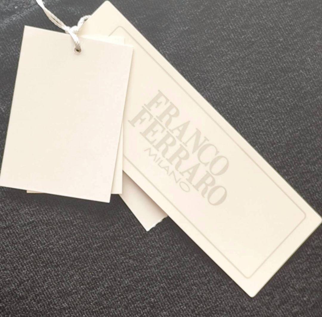 新品 フランコフェラーロ 豪華 フラワー パール 装飾 ニット ワンピース 黒