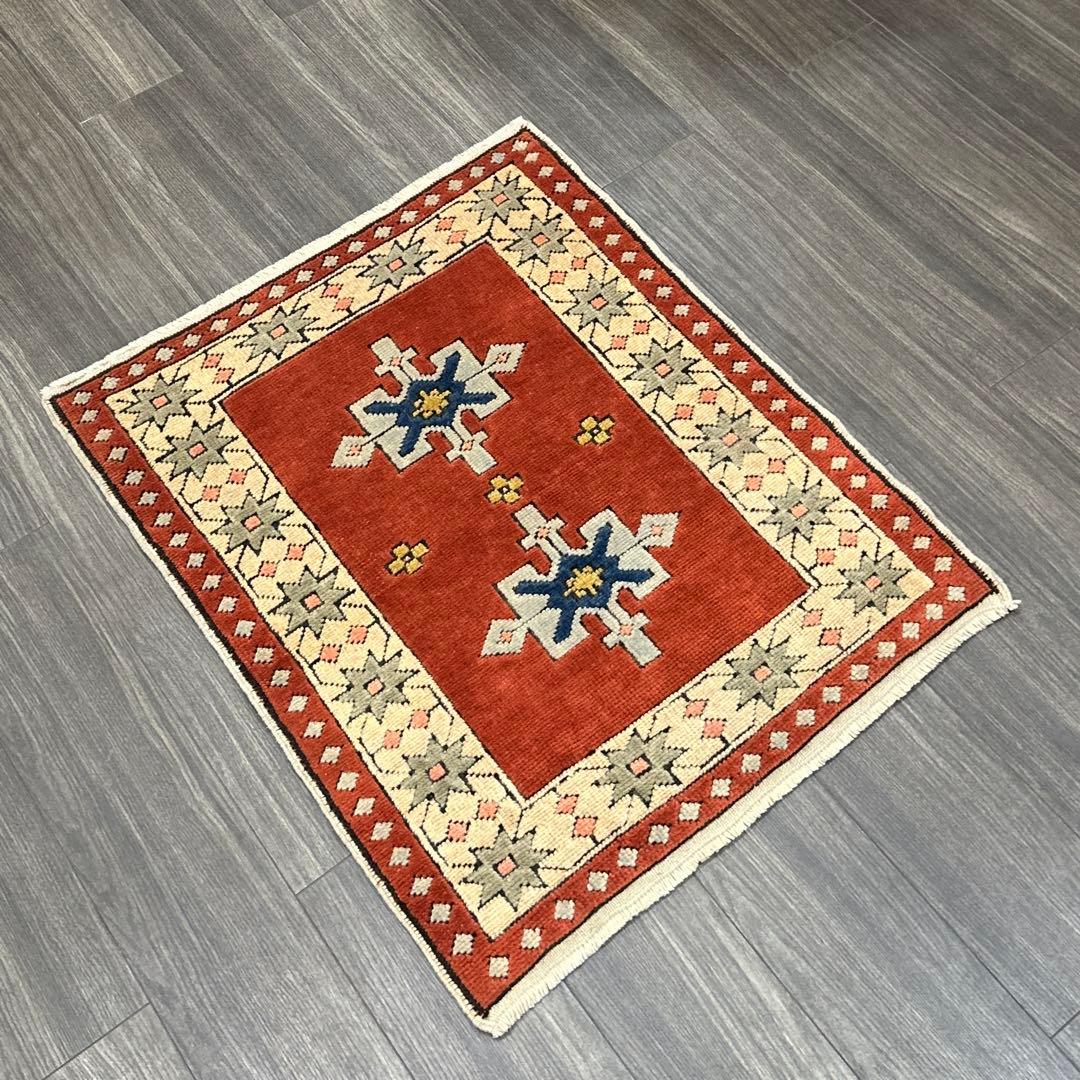 82x103cmモロッコ絨毯ヴィンテージ ラグ