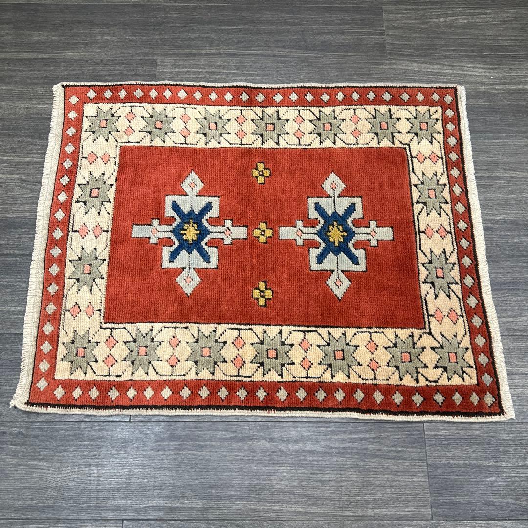 82x103cmモロッコ絨毯ヴィンテージ ラグ