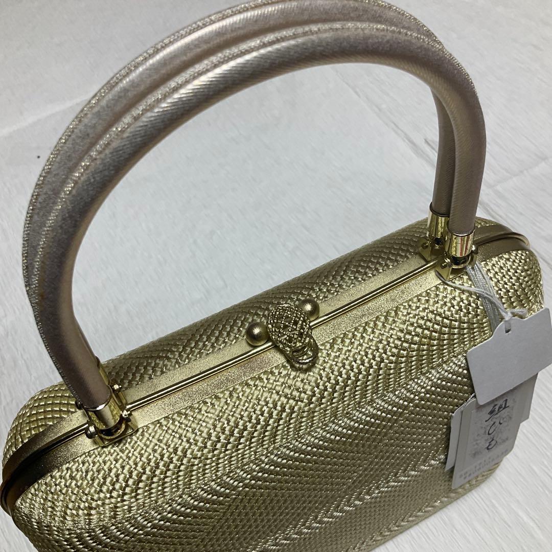 和想庵　高級礼装用　組ひも　金属糸　バック草履セット　美品　未使用