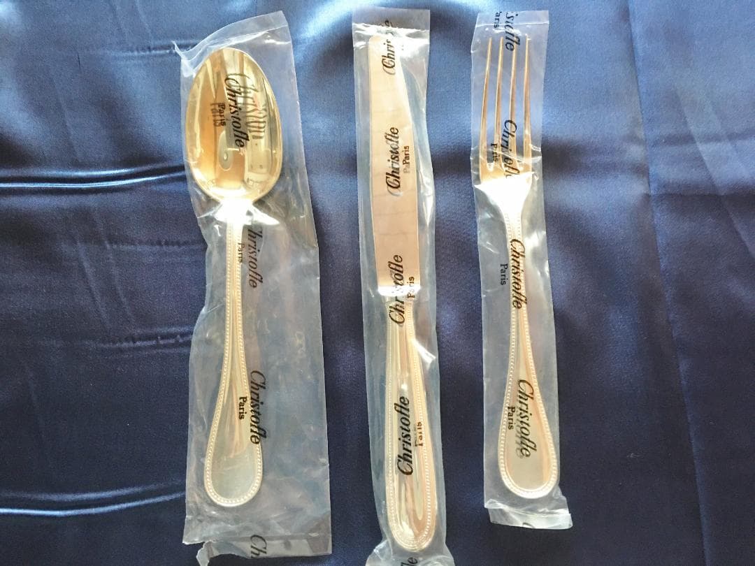 クリストフル　スタンダード　シルバー　ナイフ、フォーク、スプーン　６本セット