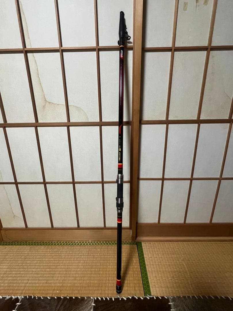 SPIRALS S 磯竿 黒/赤 約180cm