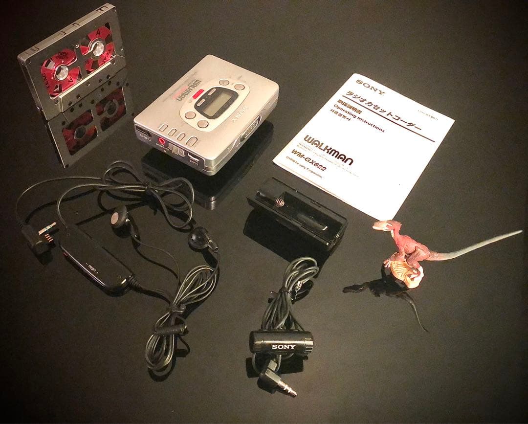 カセットウォークマン SONY WM-GX622 銀「整備済み、完動美品」