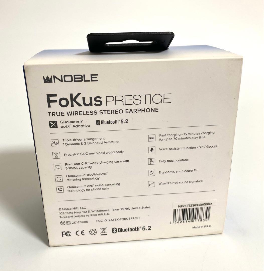 美品 Noble Audio Fokus Prestige ワイヤレスイヤホン