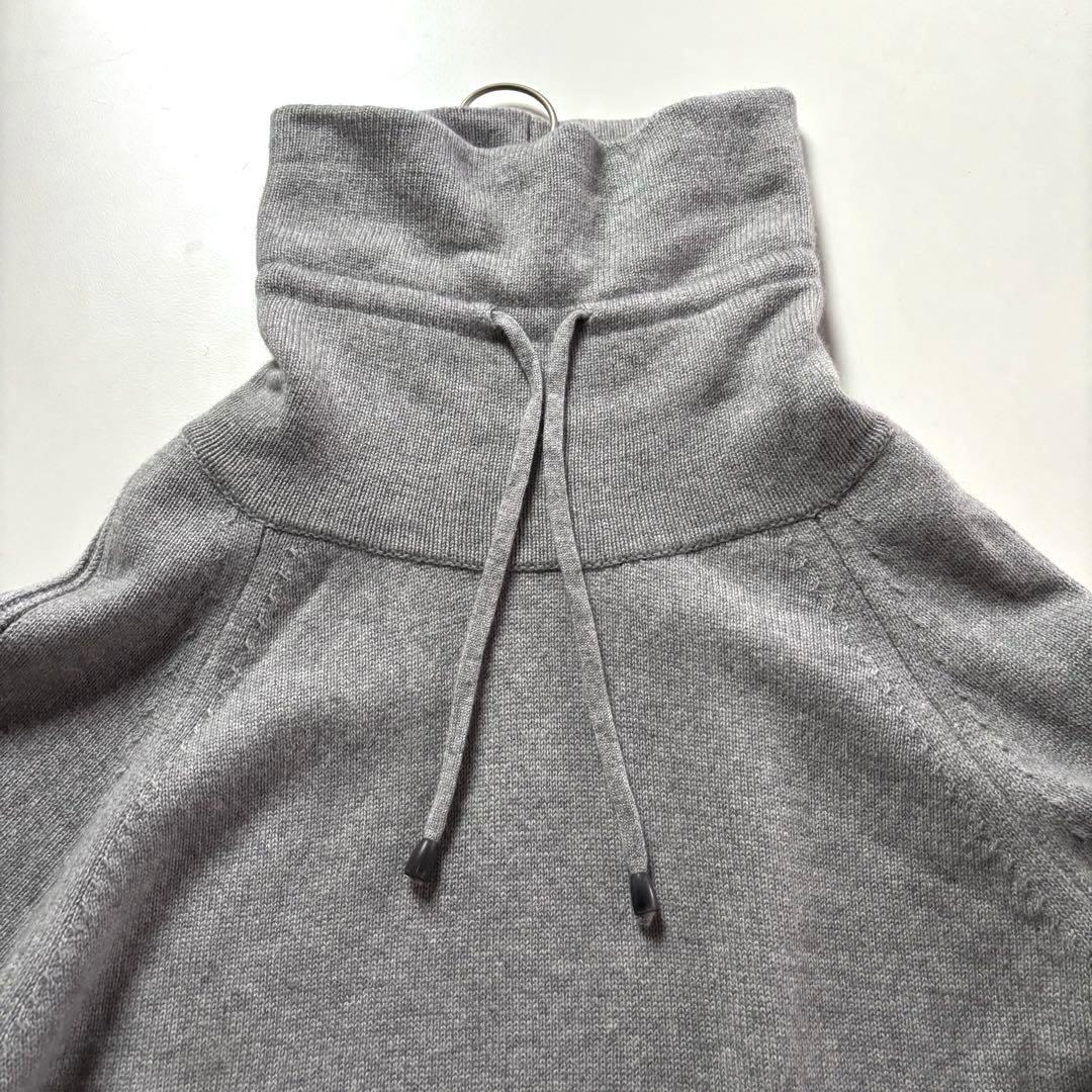 【美品】PESERICO ペセリコ　カシミヤ　シルク　タートルニットワンピース