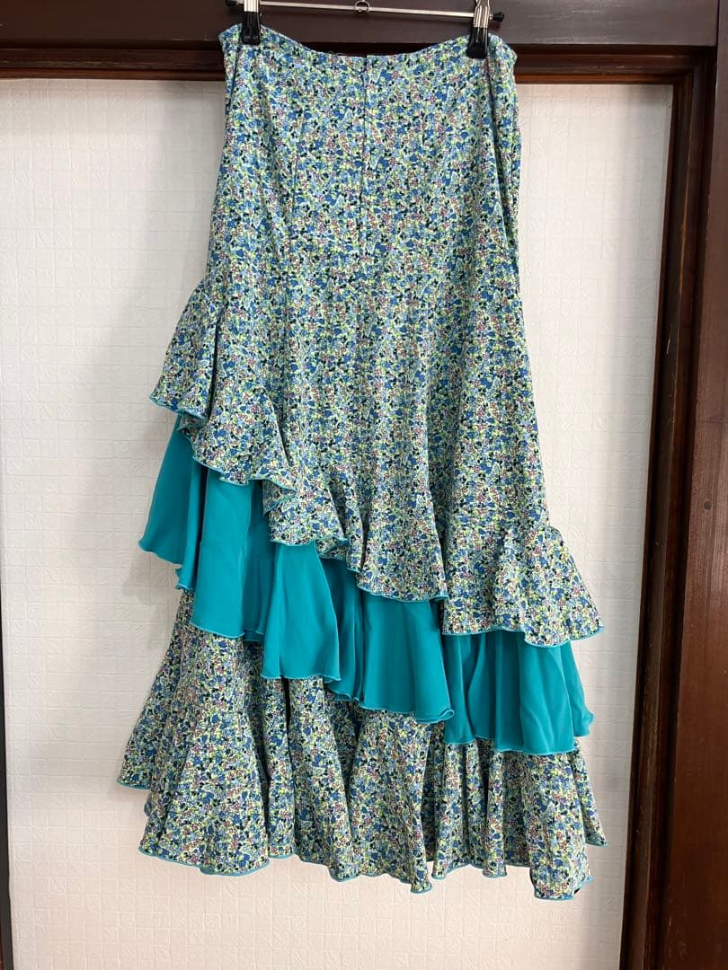 イベリア　HERMOSA フラメンコ　ファルダ　スカート　小花柄