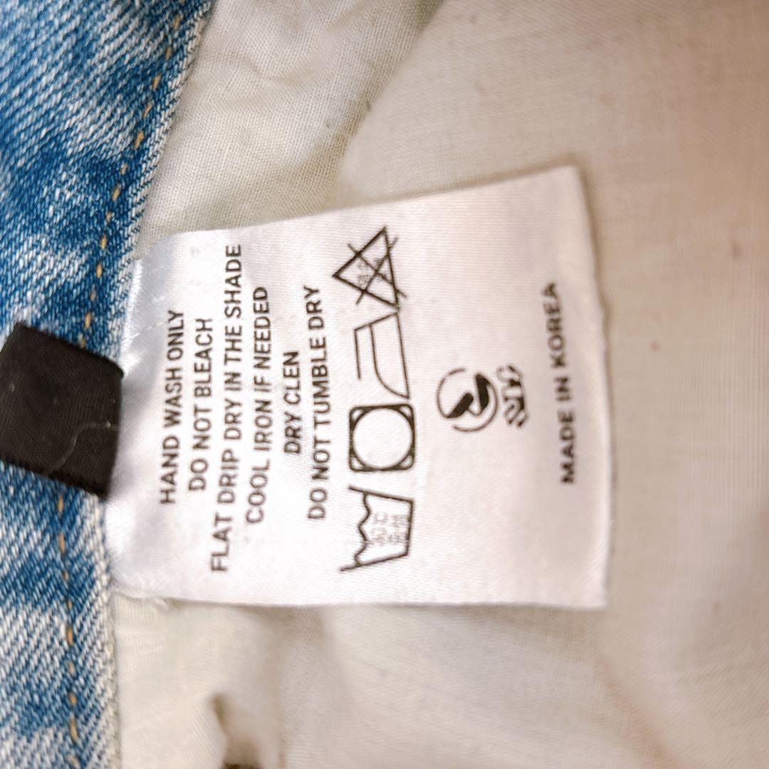 希少品　サンデーオフクラブ　ダメージ加工　フレア　ワイド デニムパンツ　サイズ1