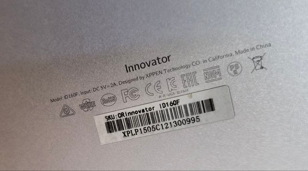 XP-Pen innovator 16 薄型液晶ペンタブレット