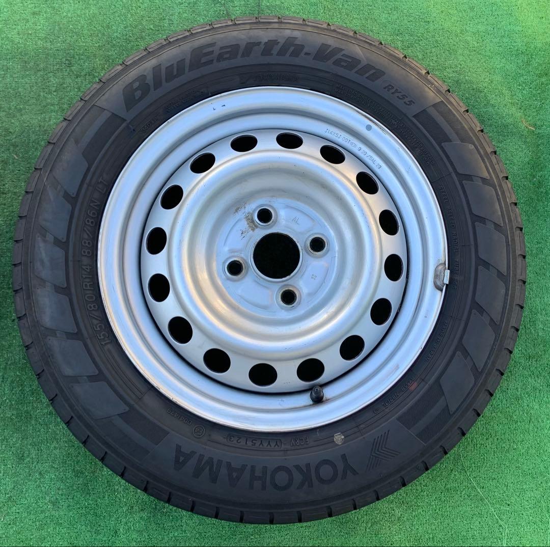 プロボックス サクシードなど 14インチ ス チール& 155/80R14