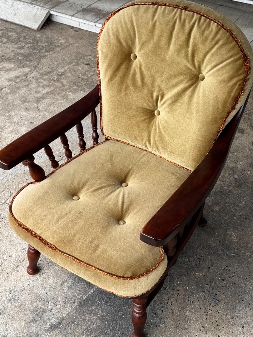 【柏木工】1人掛けソファ アームチェアB 肘付き ラウンジチェア ヴィンテージ