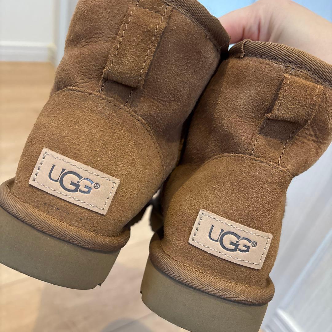 【美品】UGG ブラウン ムートンブーツ　24cm
