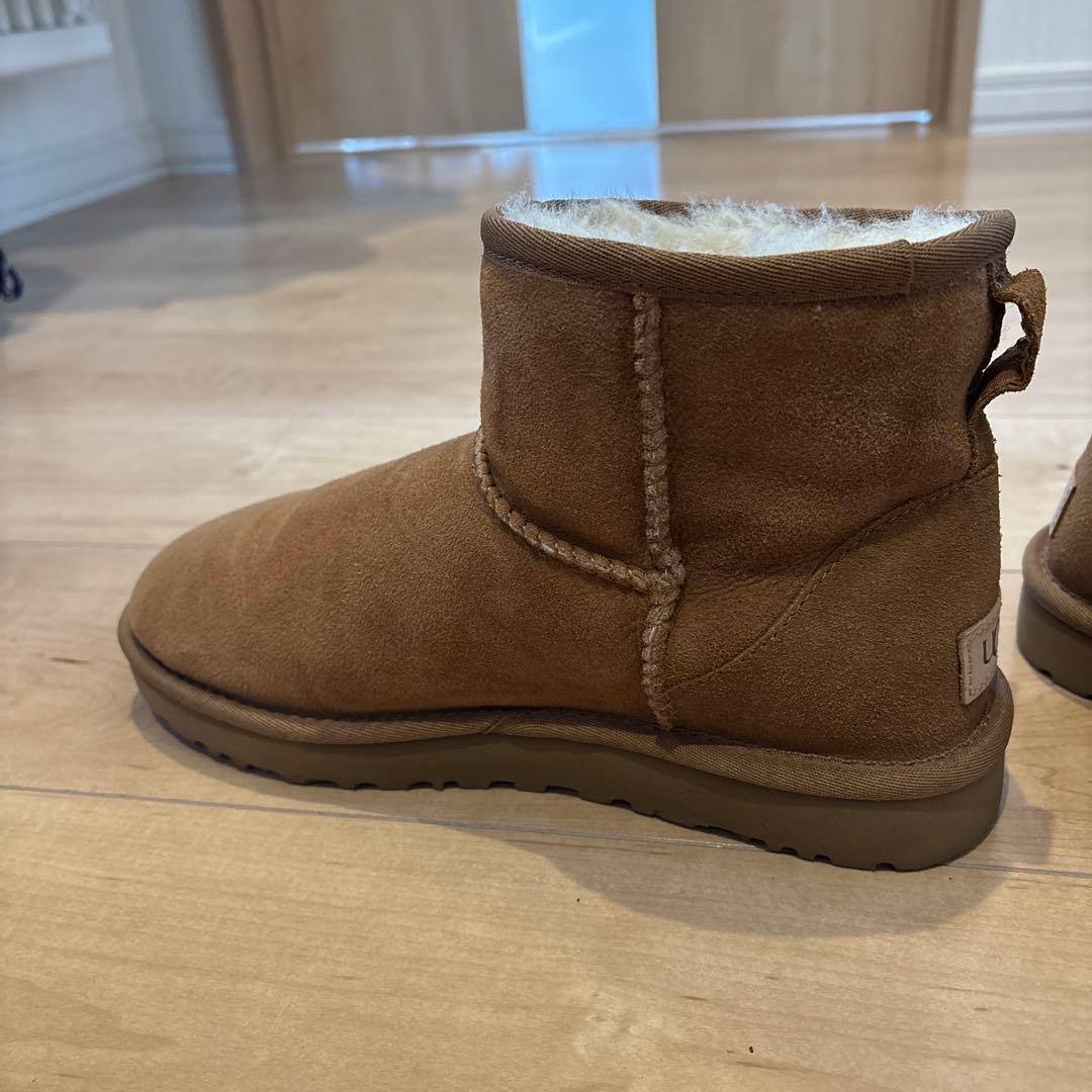 【美品】UGG ブラウン ムートンブーツ　24cm