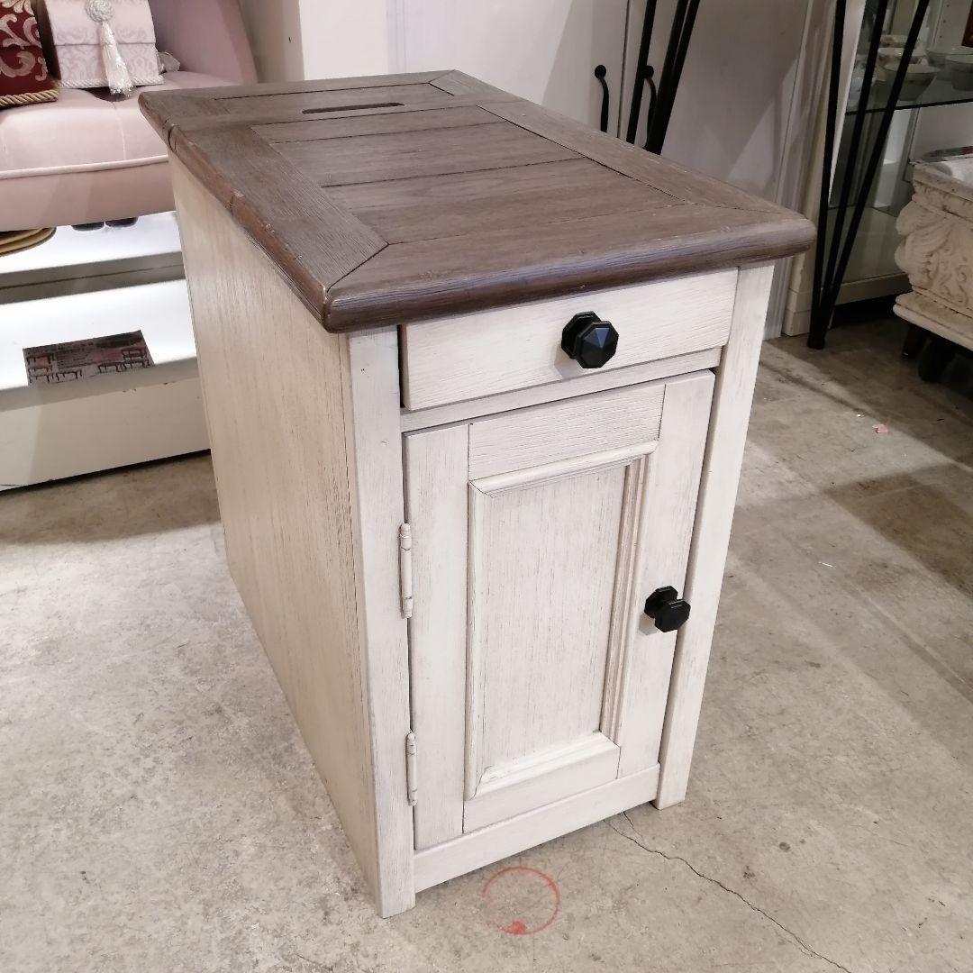 1【希少】 ホームチェア サイドテーブル ナイトテーブル 木製 収納 キャンプ