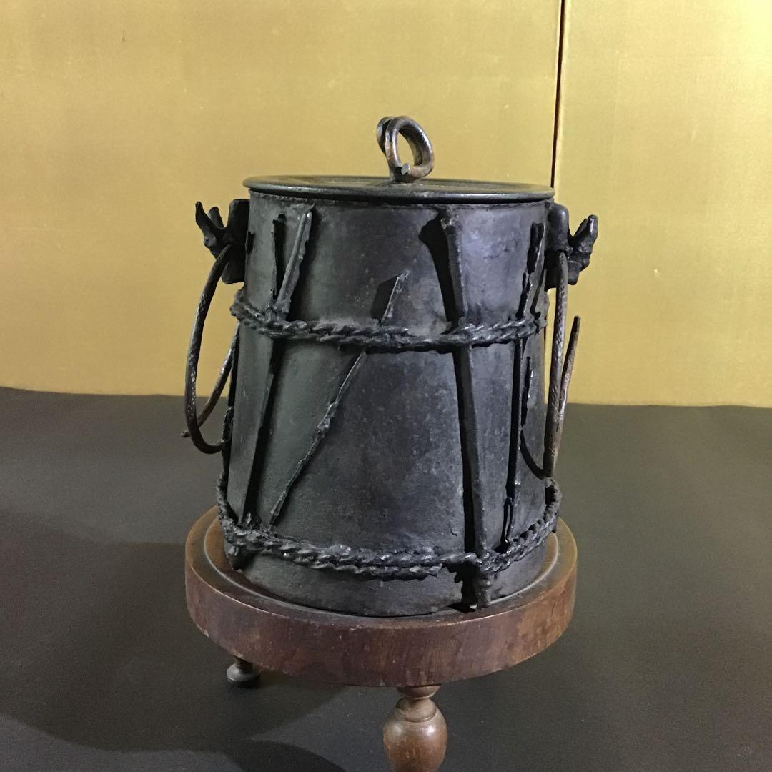 時代野点　鉄釜　幕末期