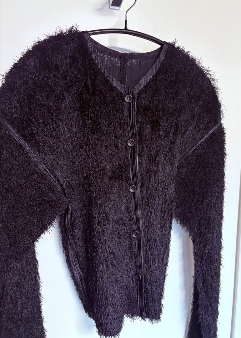 PLEATS PLEASEプリーツプリーズ イッセイミヤケ カーディガン 黒