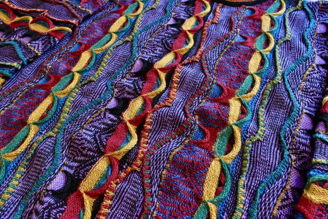 1990s Mulga Classics 3Dニット ウールセーター クージー柄