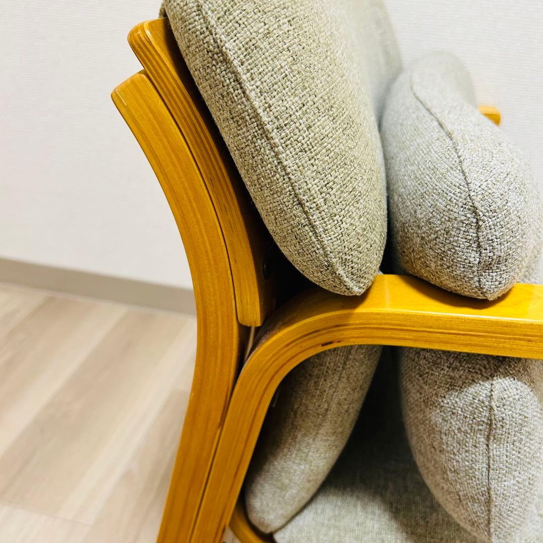 【美品】 通販生活 楽座椅子 カタログハウス　座椅子 クッション