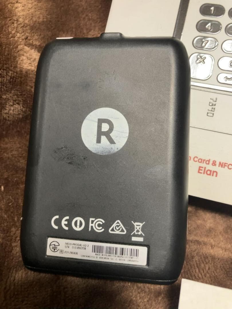 状態良好　楽天ペイ 楽天Pay カードリーダー　NFC Reade 黒