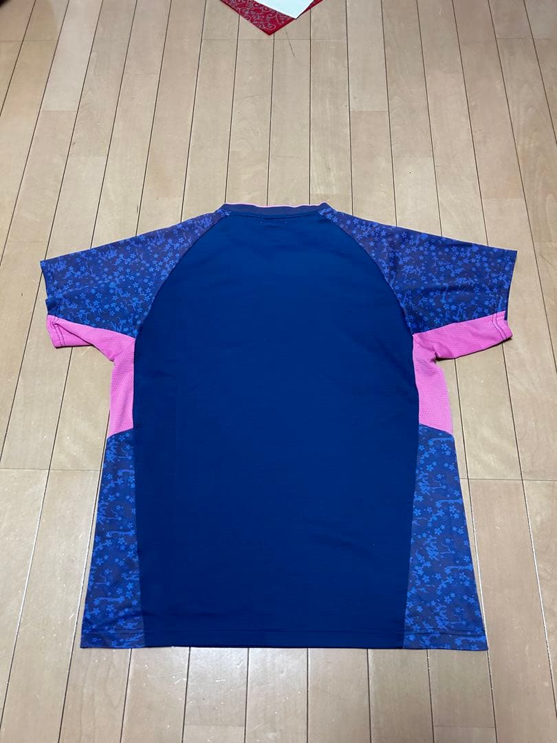 ヨネックス バドミントン シャツ ネイビー/ピンク