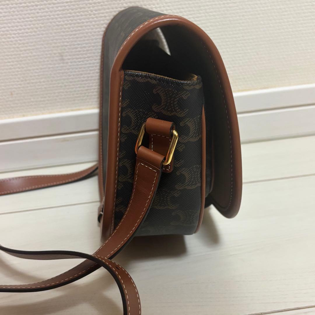 ゆ*読様 CELINE ミディアム フォルコバッグ トリオンフキャンバス＆カーフ