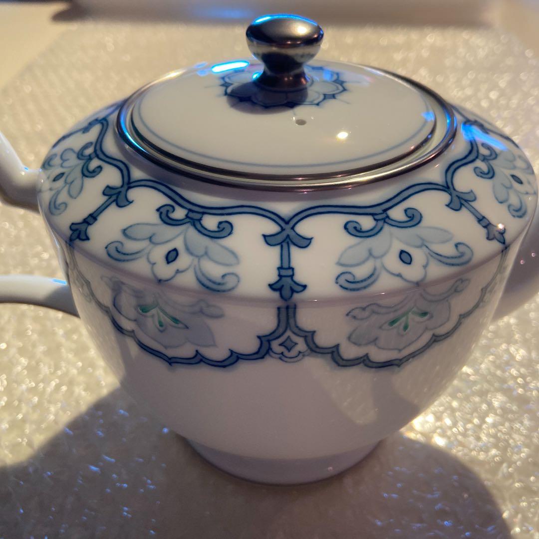 大倉陶園　呉須正倉院　ポット（大）