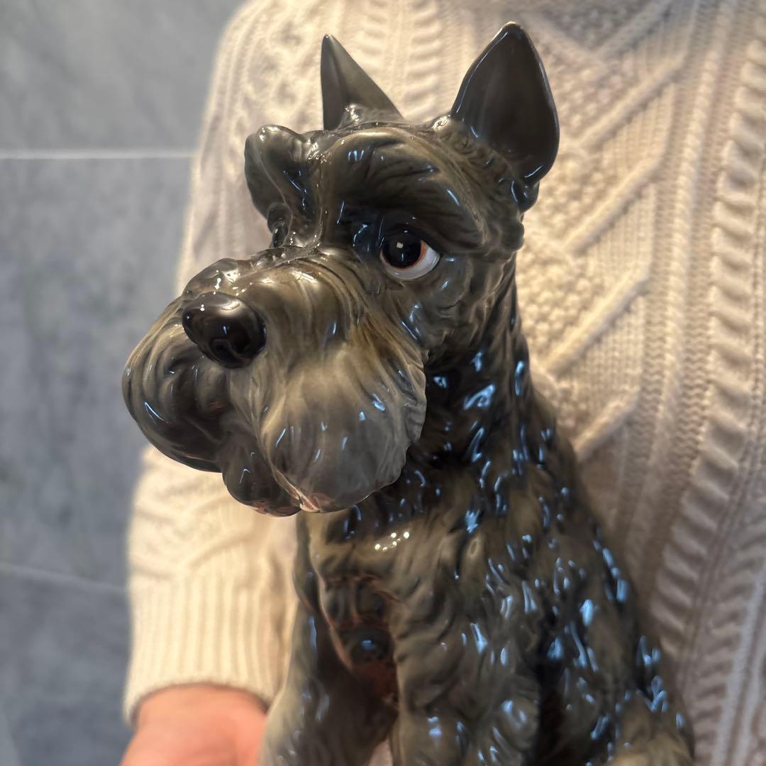 アメリカ1970-80年代ヴィンテージ生きているように美しい瞳で凛と佇む犬