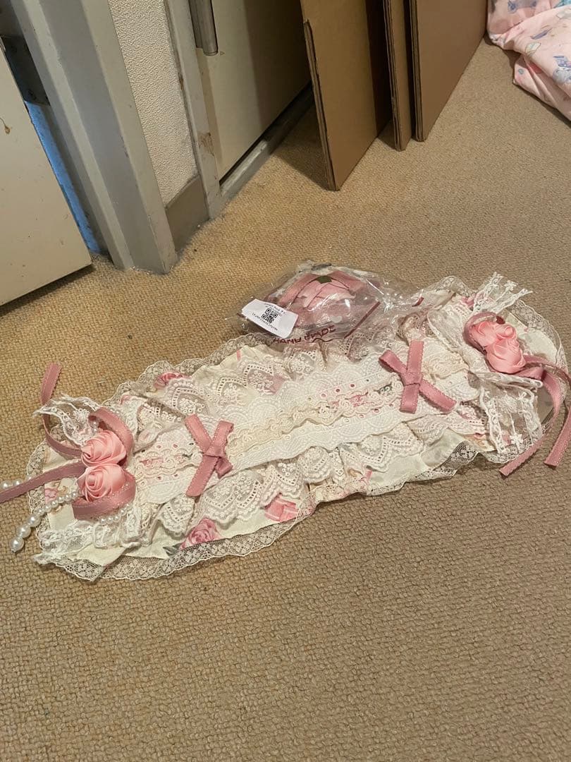 クラシカルロリータ 花柄 ヘッドドレス コサージュ付き