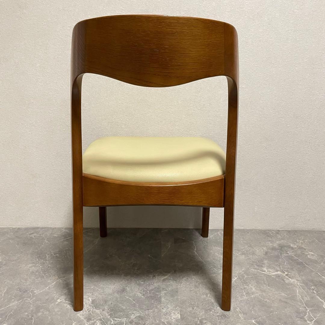 飛騨家具　シラカワムンク　ダイニングチェア　北欧モダン　オーク無垢材 ２脚セット