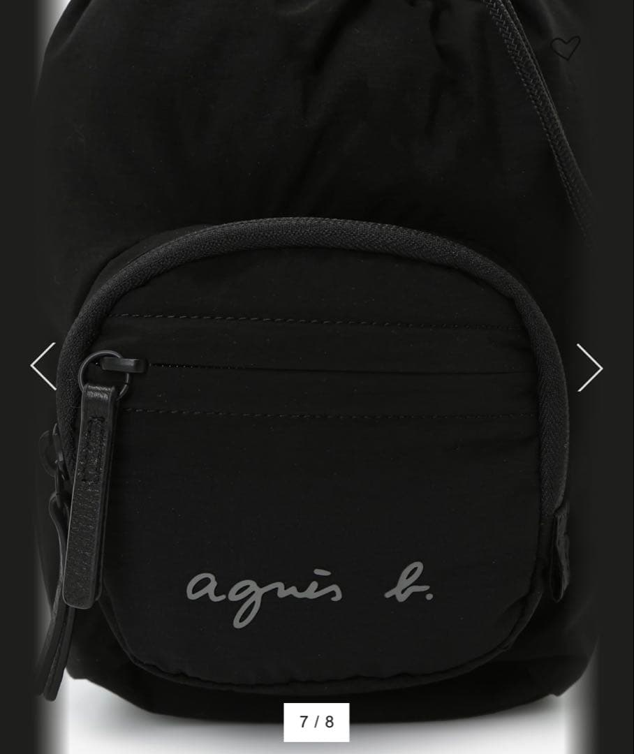 アニエス・ベー　ブラック ショルダーバッグ