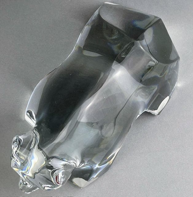 【美品】バカラ 熊 くま ベアー ぺーパーウェイト フィギュリン 置物 オブジェ