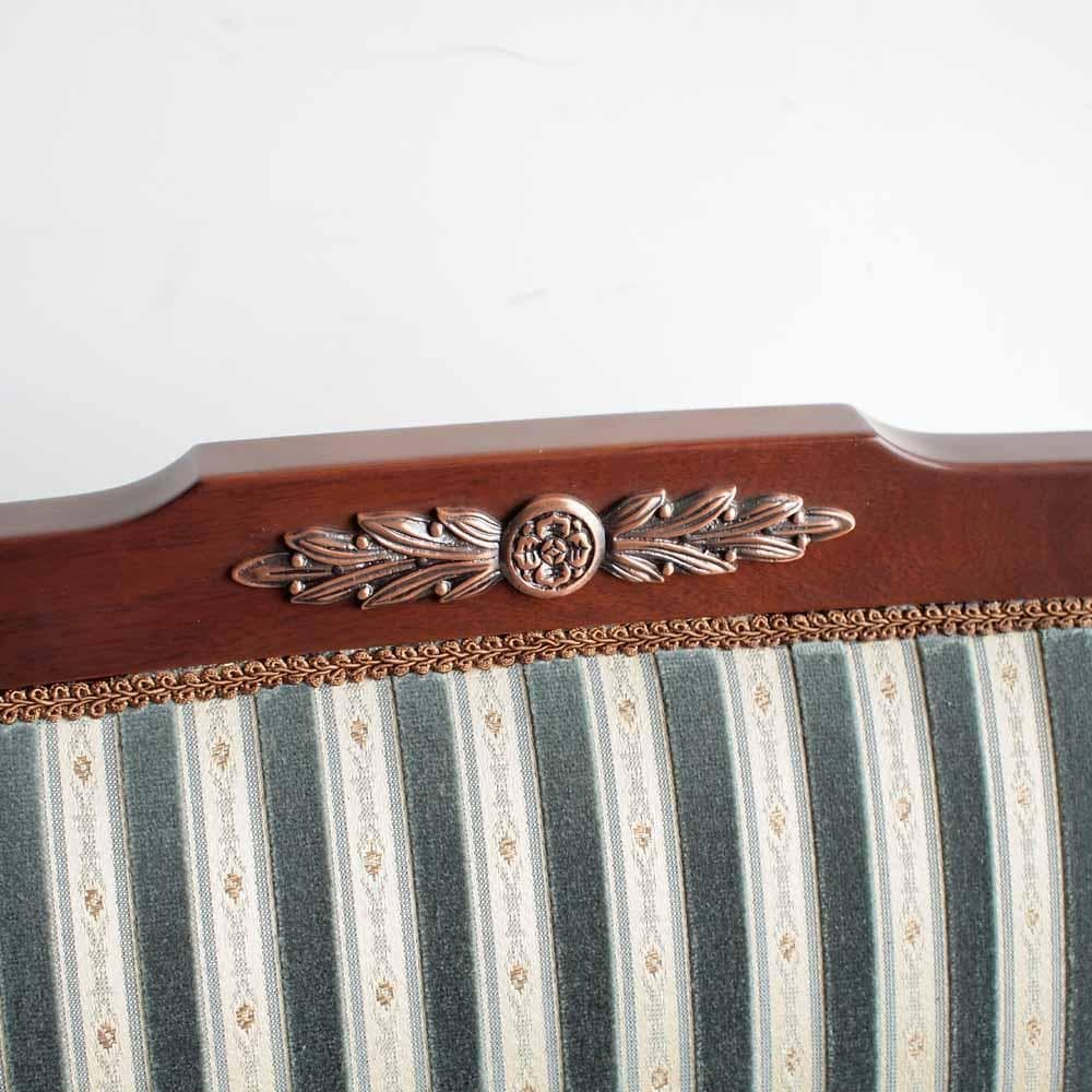 神戸欧風家具 メープル不二屋 マホガニー材 1人掛けソファ　A ZR24470