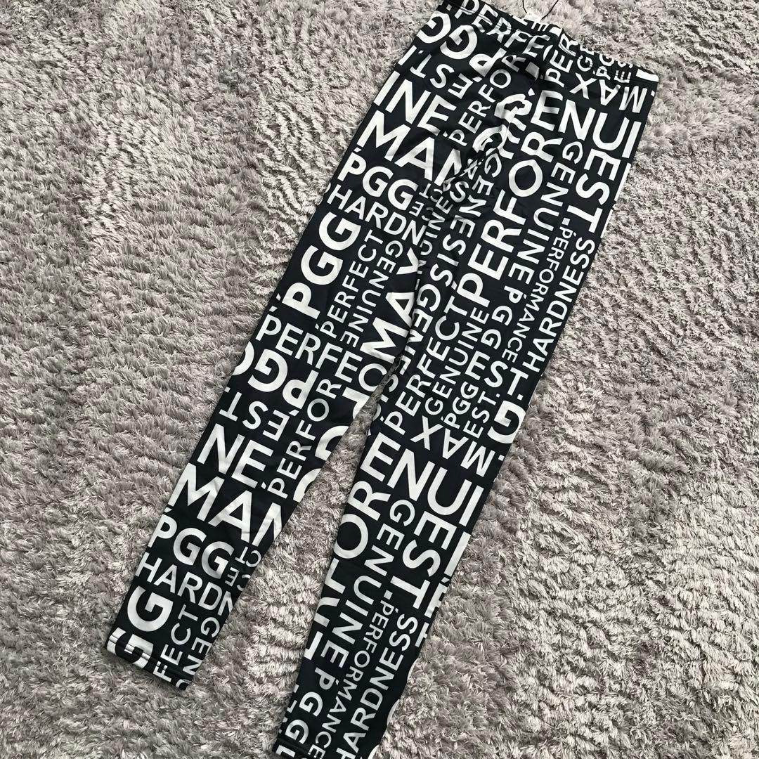 未使用　パーリーゲイツ　総柄　レギンス　PGG ゴルフウェア