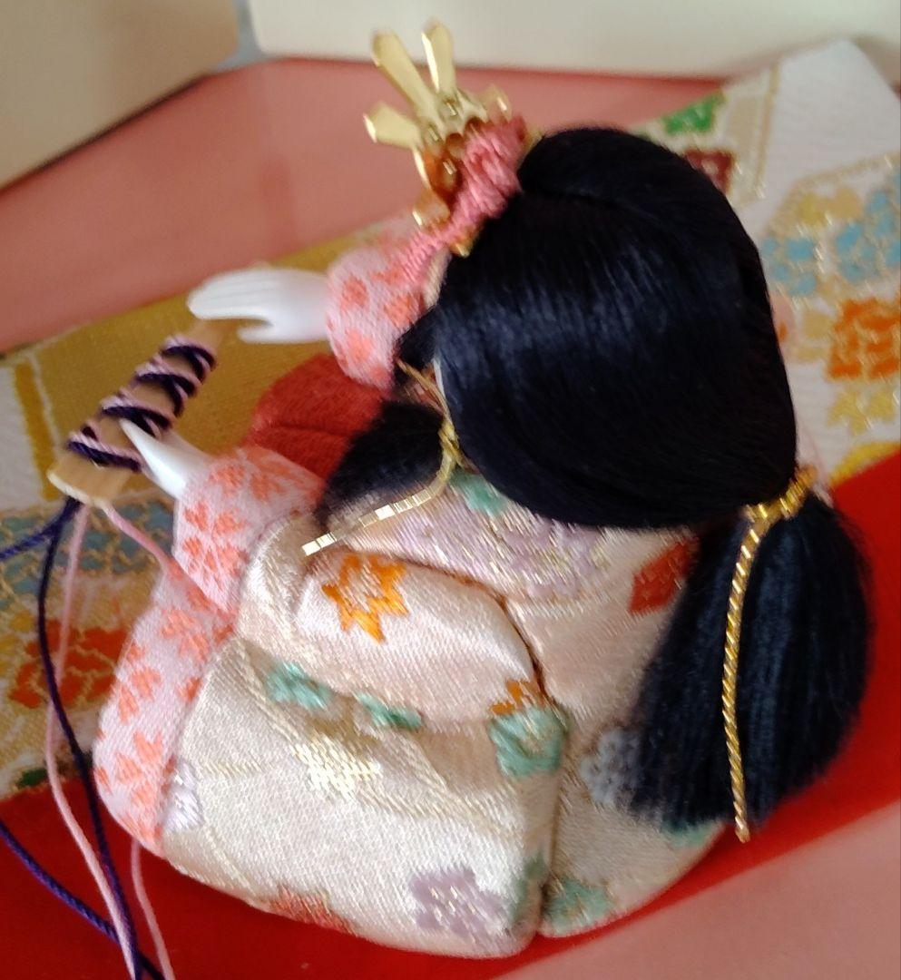 「さくらさくら 」コンパクト 小さな 木目込み親王飾り　雛人形 　一秀作　雛祭り