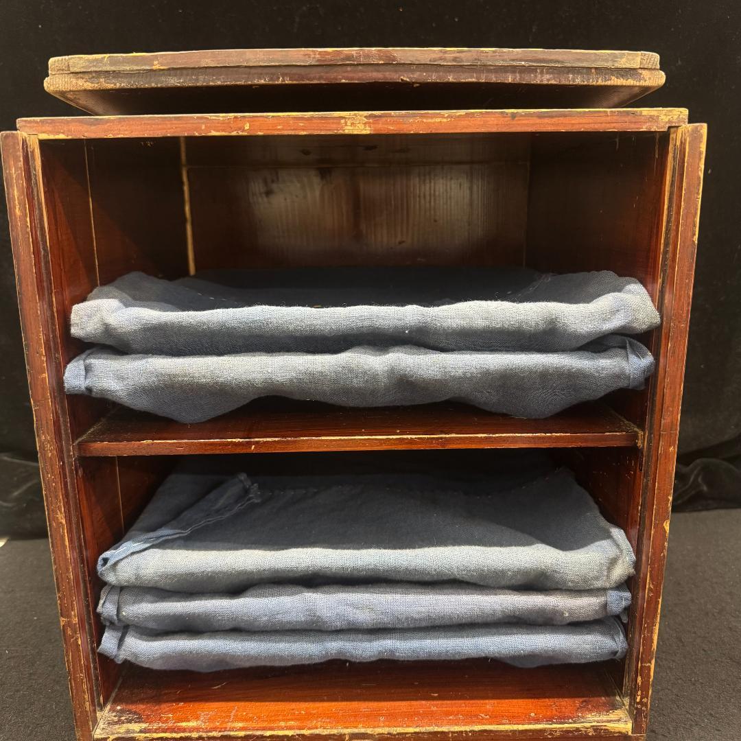 輪島塗り　時代蒔絵盆 竹雀 漆芸 脚付膳　足付き膳　　お膳台　五枚　共箱