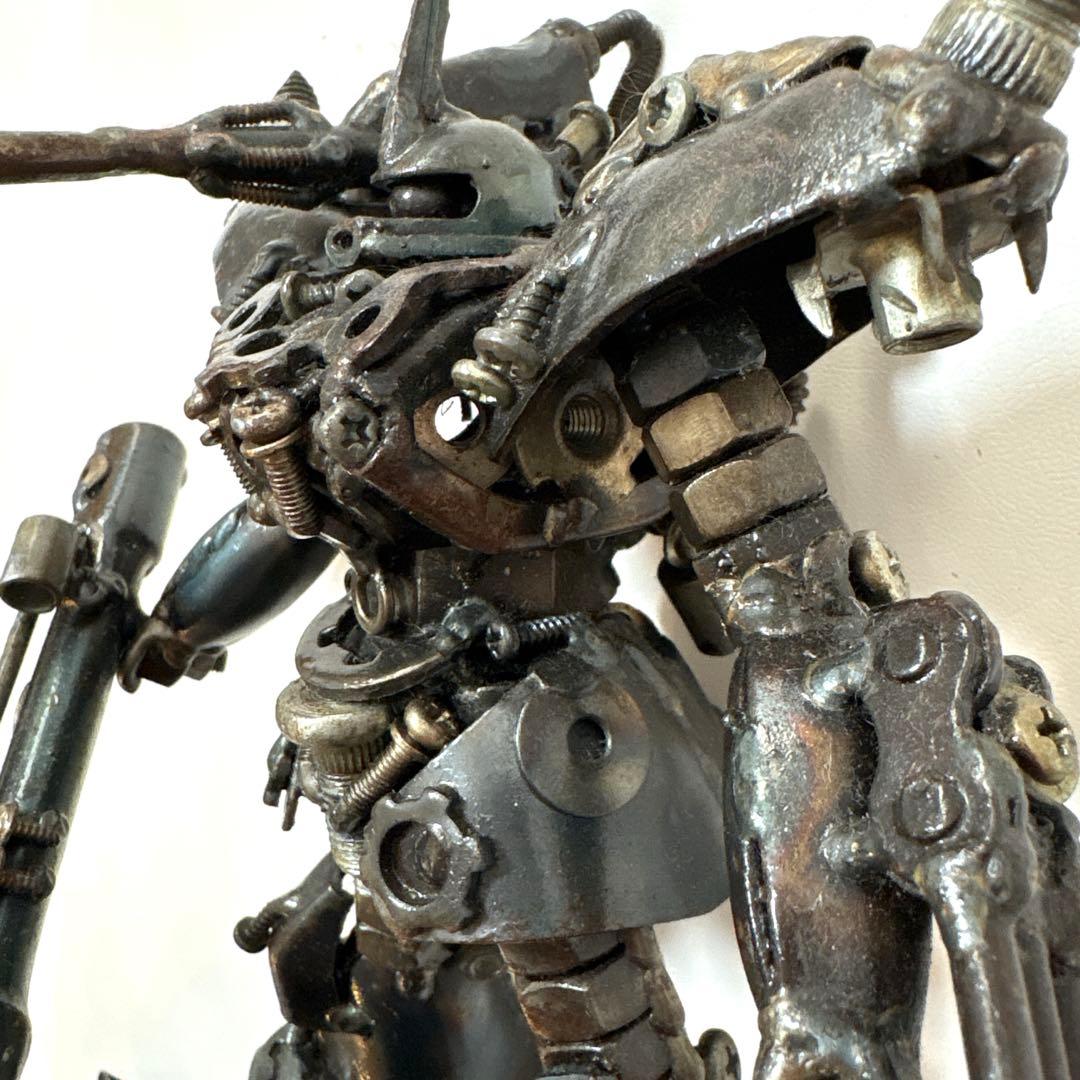 が*ん様 メタルアート　鉄屑アート　スクラップアート　グフカスタム風 フィギュア