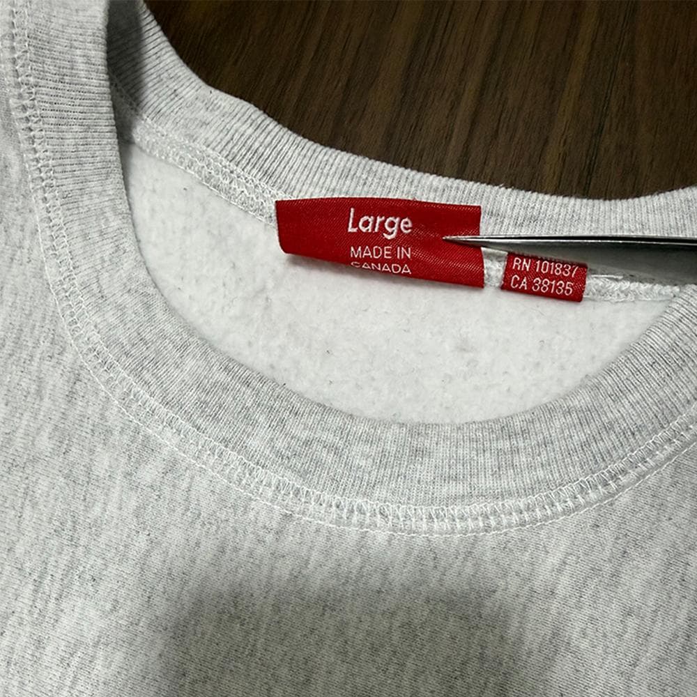 トップス Supreme Box Logo Crewneck Sweat 18FW Ash