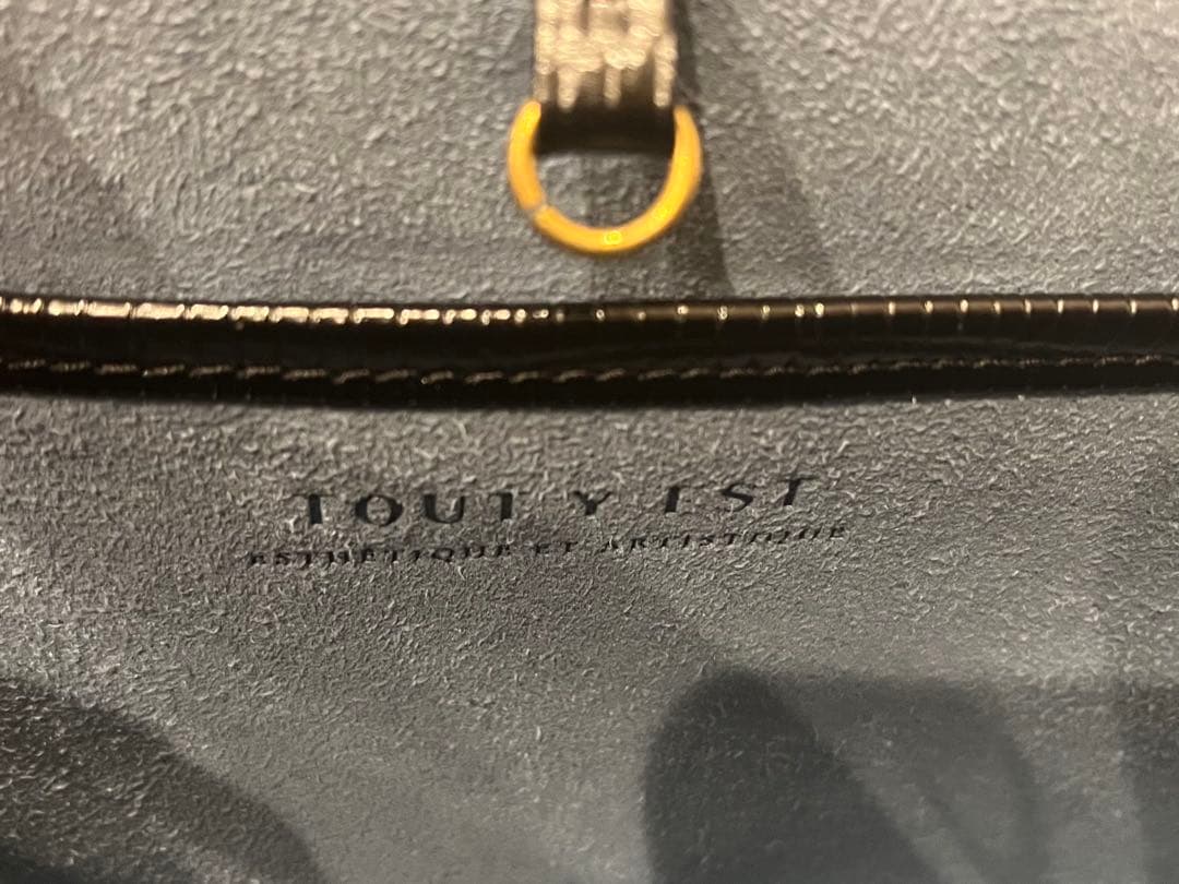 トゥティエ SAC PARALLÈLE LIZARD BLACK