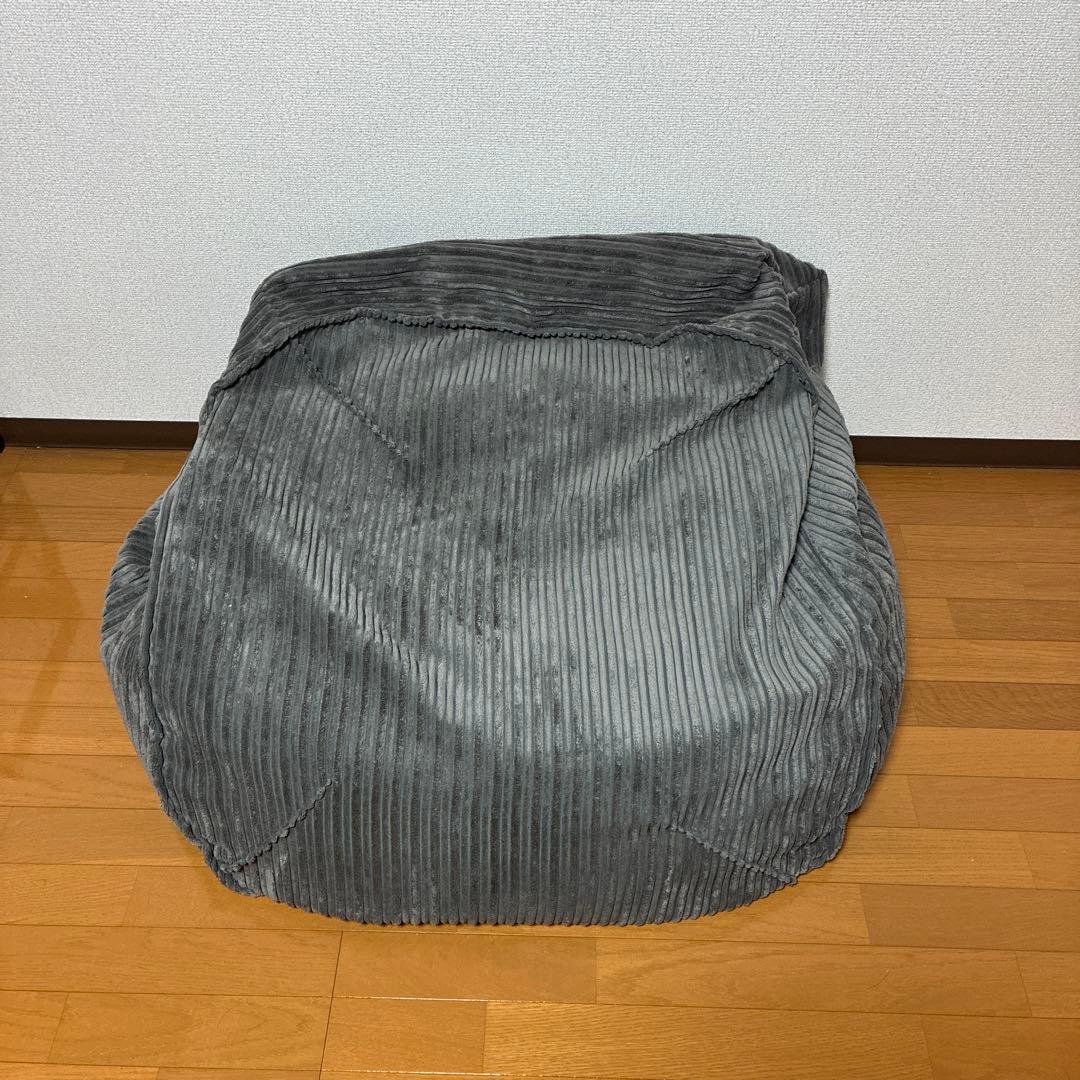 lounge pug のんびりビーズクッションチェア グレイ