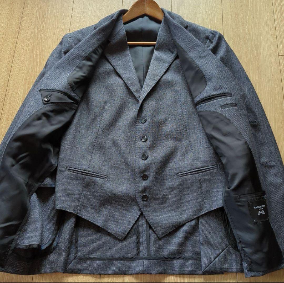 （美品）タリアトーレ 3ピーススーツ 46 定価約19万円