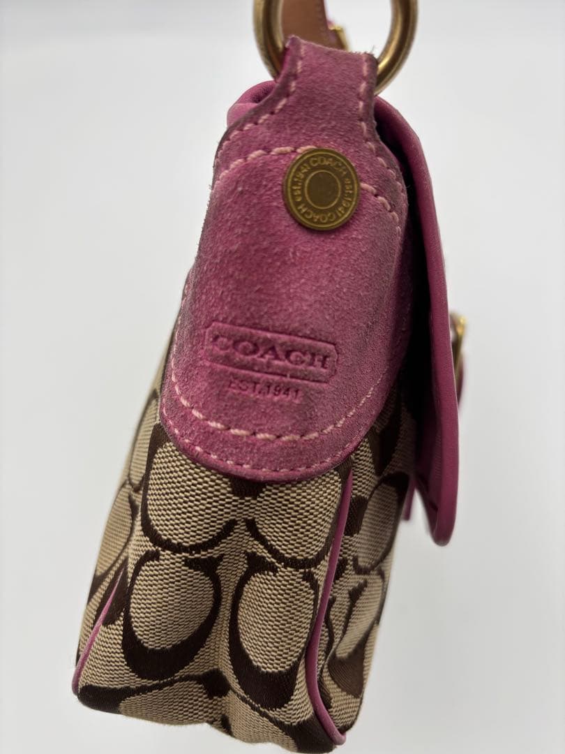 希少 COACH コーチ ソーホー シグネチャー ワンショルダーバッグ 1482