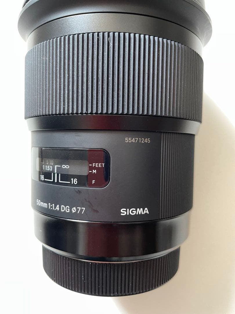 SIGMA 50mm F1.4 EX DG HSM キヤノン用レンズフード付き