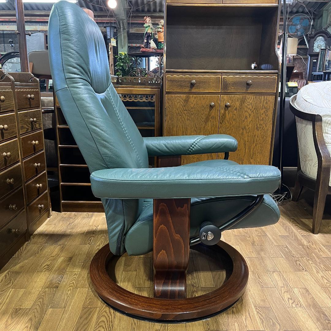 エコーネス コンサル ストレスレスチェア＆オットマン Sサイズ 美品