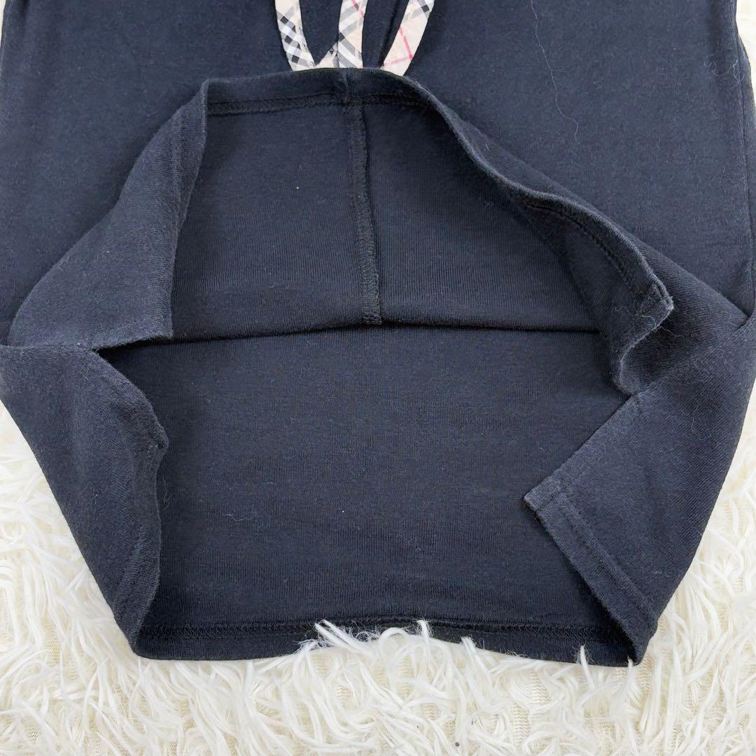 人気　バーバリーブルーレーベル　ノバチェック　リボン　キャミソール　38M 綿