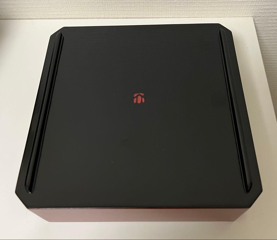 相田啓介　隅切重　本漆塗　会津塗　朱　うるし　お重箱 重箱 三段重 漆器