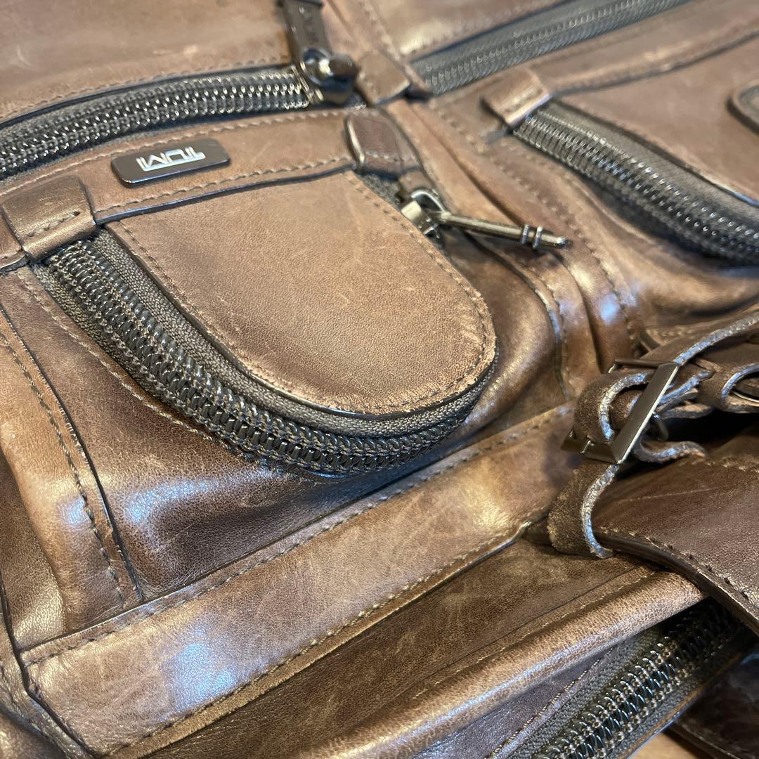 TUMI トゥミ レザービジネスバッグ ブラウン 傷汚有 96108BH